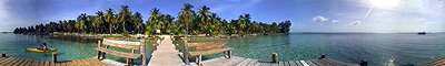 View from South Water Caye Dock